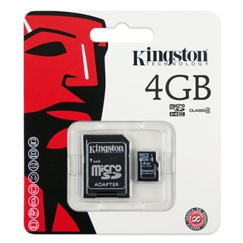 MEMORIA KINGSTON MICRO SD TRANSFLASH HC 4GB MOD.SDC4/4GB 